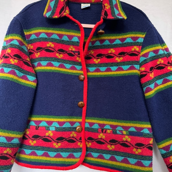 Benetton Vintage Wool Sweater Cardigan - Picture 2 of 10